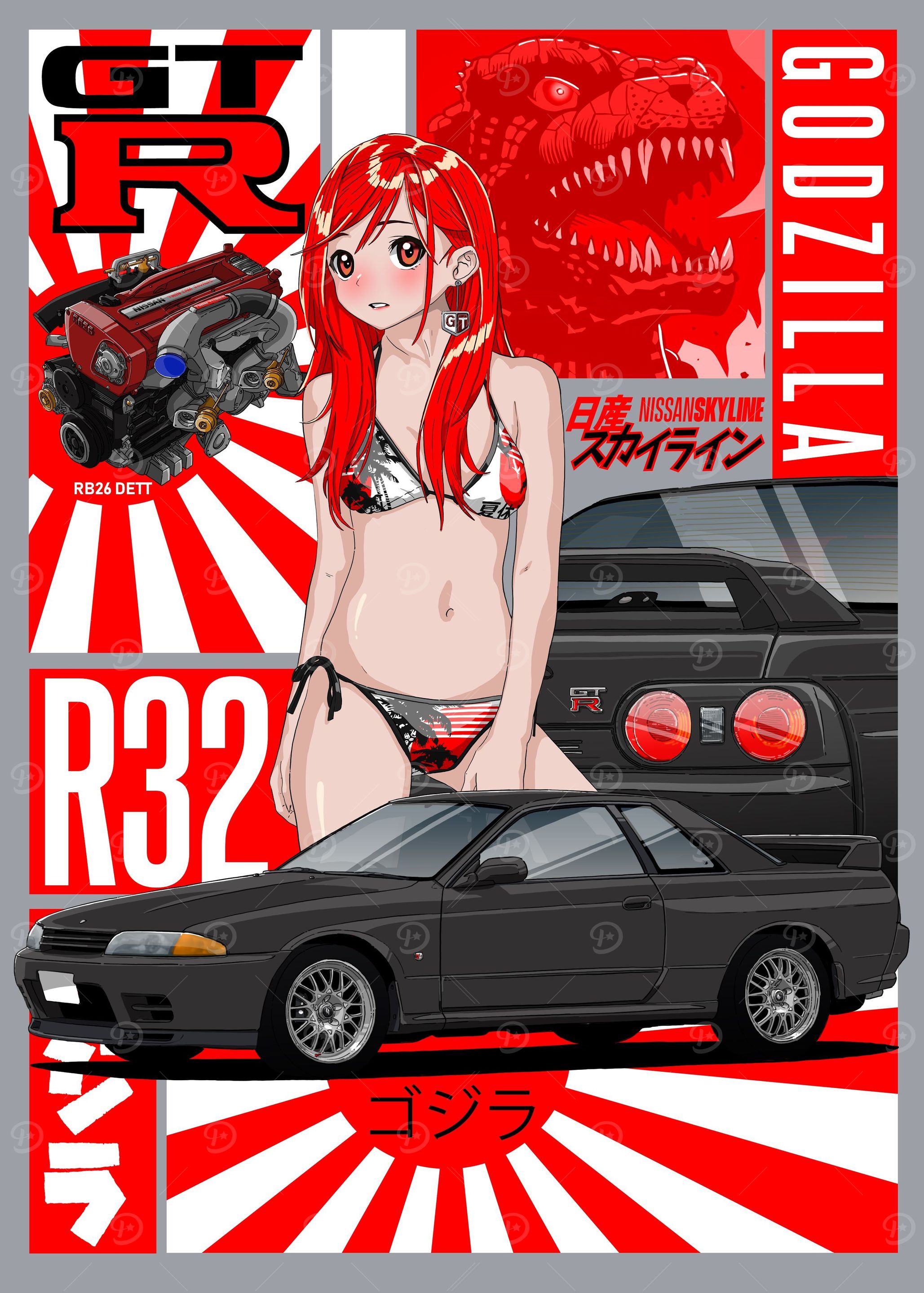 日産R32カルソニックGTRポスター - メルカリ
