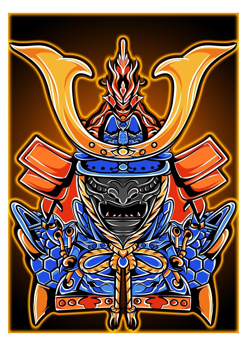 Samurai Soul Color 'Soul of samurai' Poster, picture, metal print, paint by San Creative ...