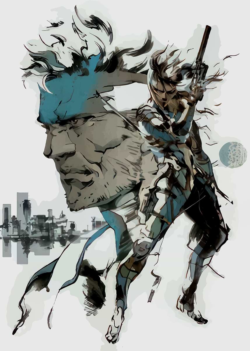 metal gear solid snake' Poster, picture, metal print, paint by