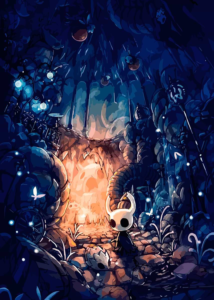 Hollow Knight' Poster, picture, metal print, paint by Japan | Displate