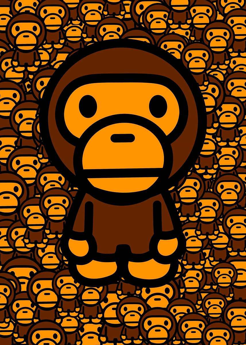 Bape' Poster, picture, metal print, paint by Lardis Art | Displate