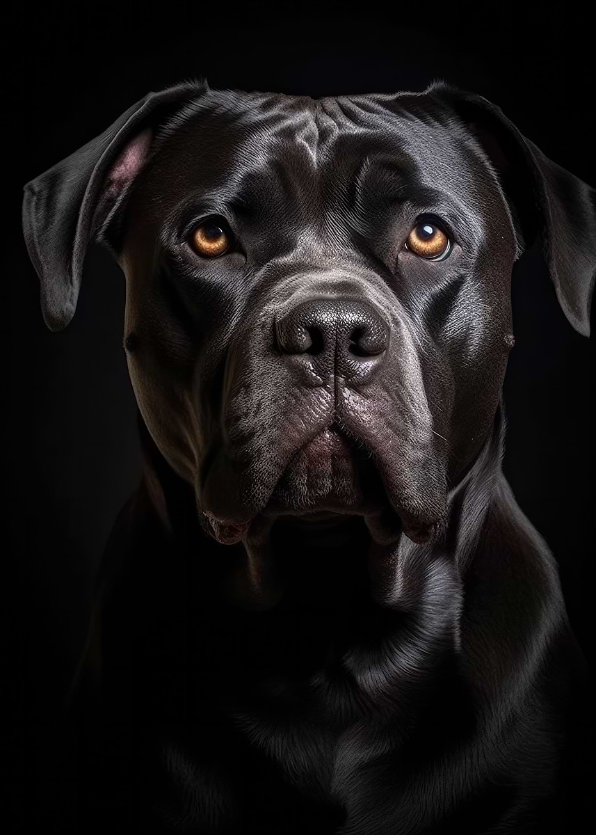 'Cane Corso Closeup Face' Poster, picture, metal print, paint by ...