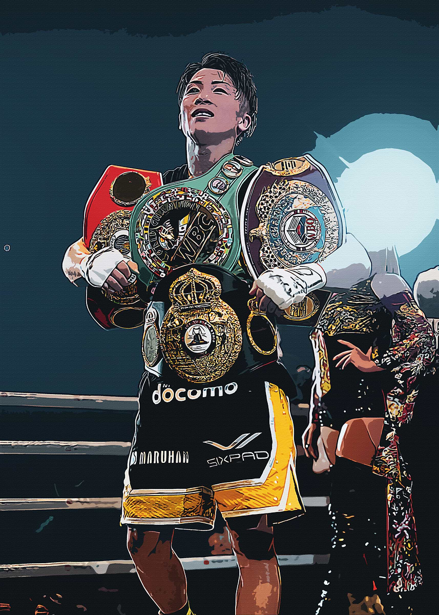 Naoya Inoue' Poster, picture, metal print, paint by Benny Jacobs