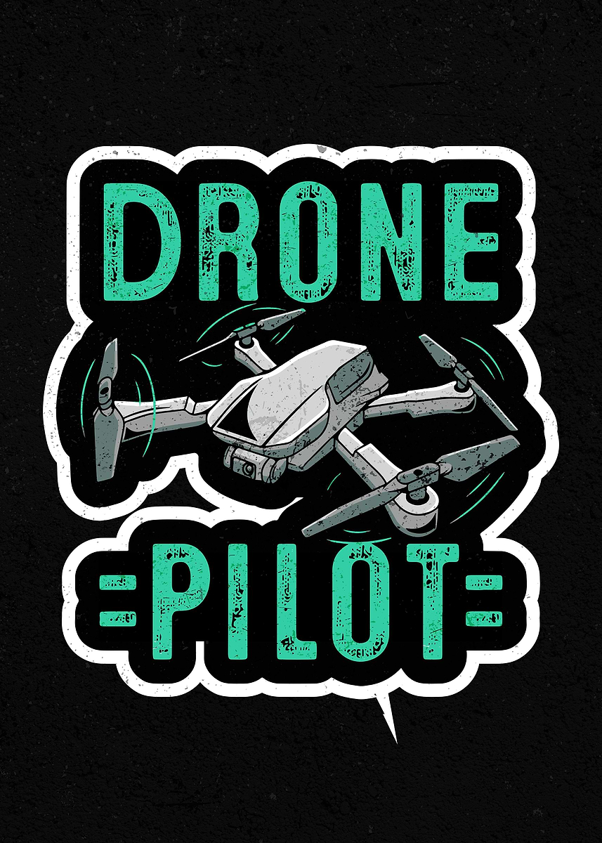 'Drone Pilot FPV' Poster, picture, metal print, paint by Uber Colektiv ...
