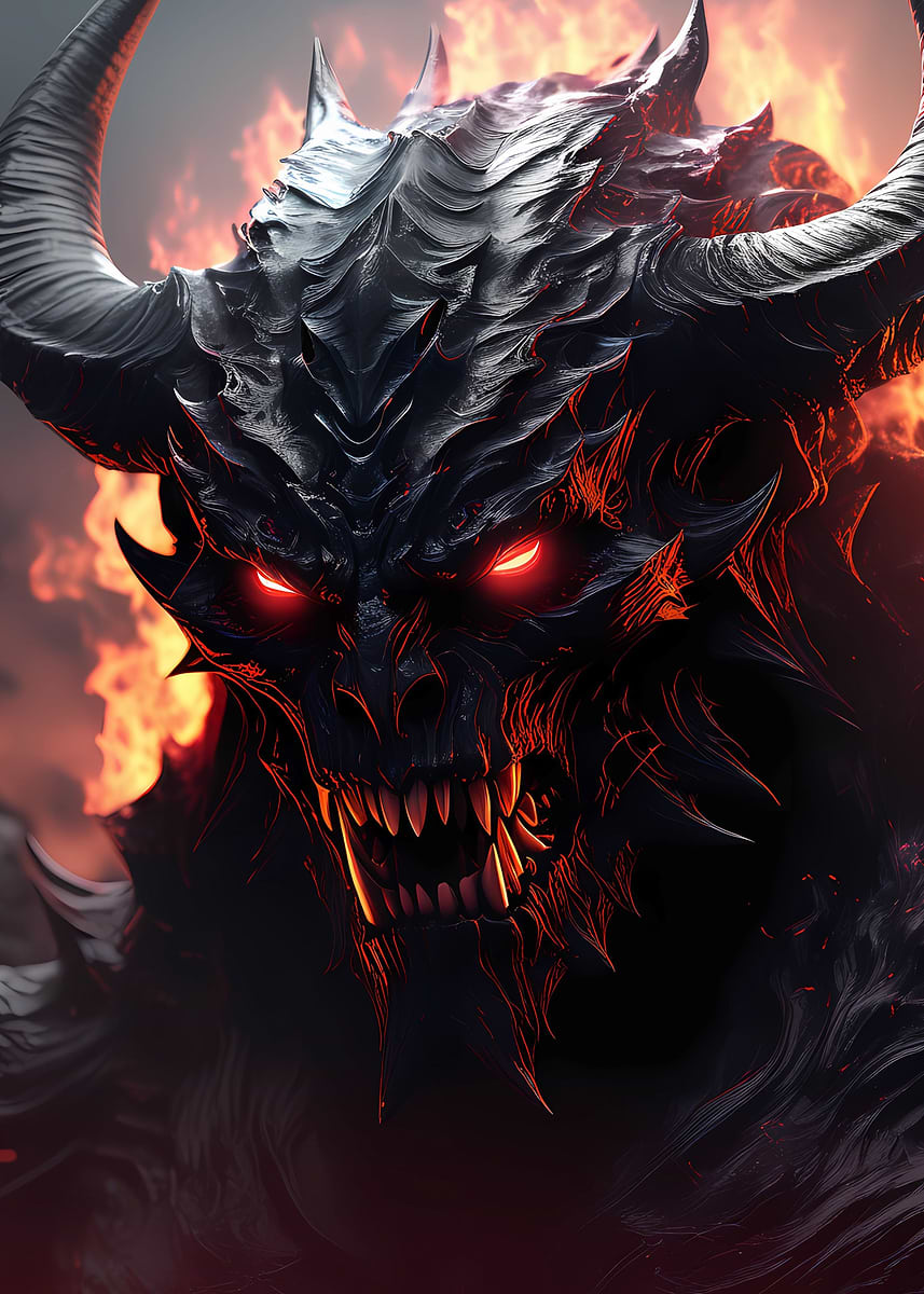 Devil' Poster, picture, metal print, paint by Oleksandr Kovalov