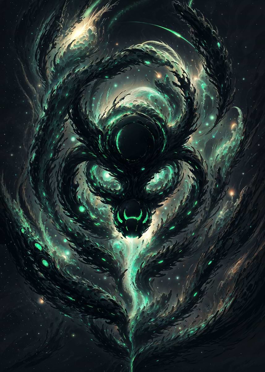'Alien Space Nebula' Poster, picture, metal print, paint by DVArt ...
