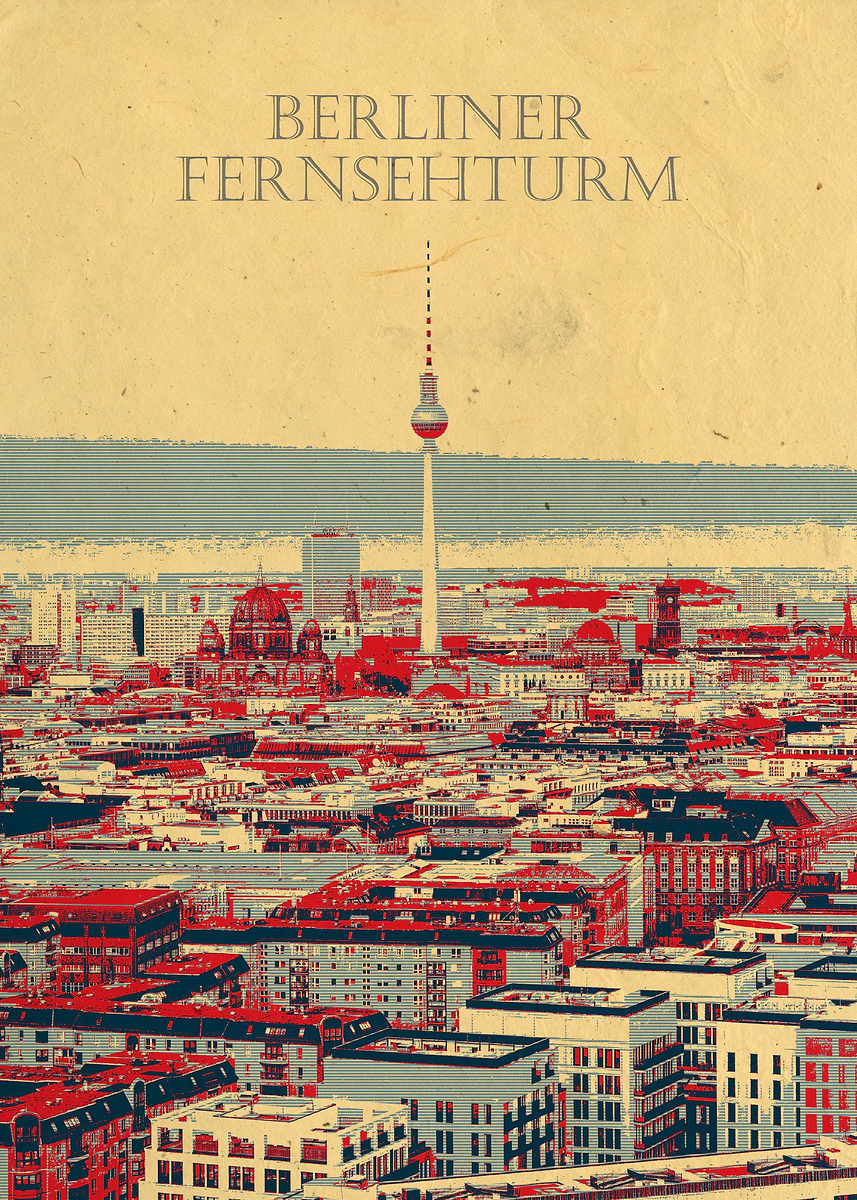 'Berliner Fernsehturm' Poster, picture, metal print, paint by Zhidane ...