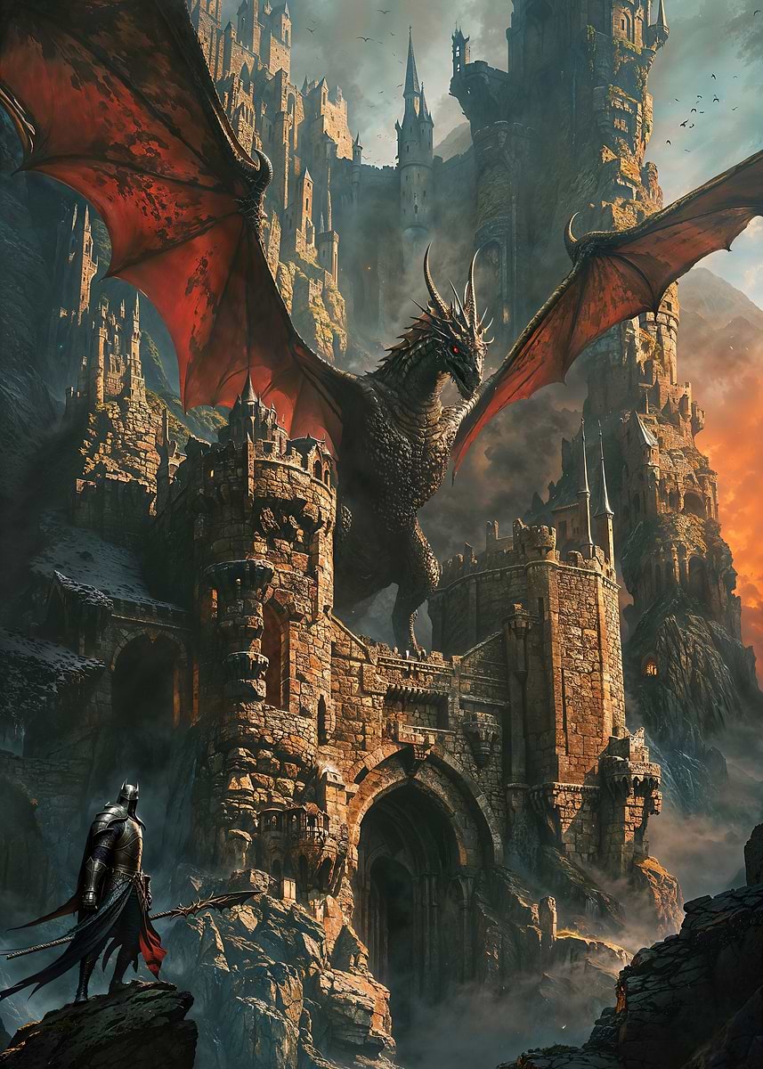 Guardians of the Forgotten — from the Forgotten Fantasy Realms collection, a Pixaverse metal print
