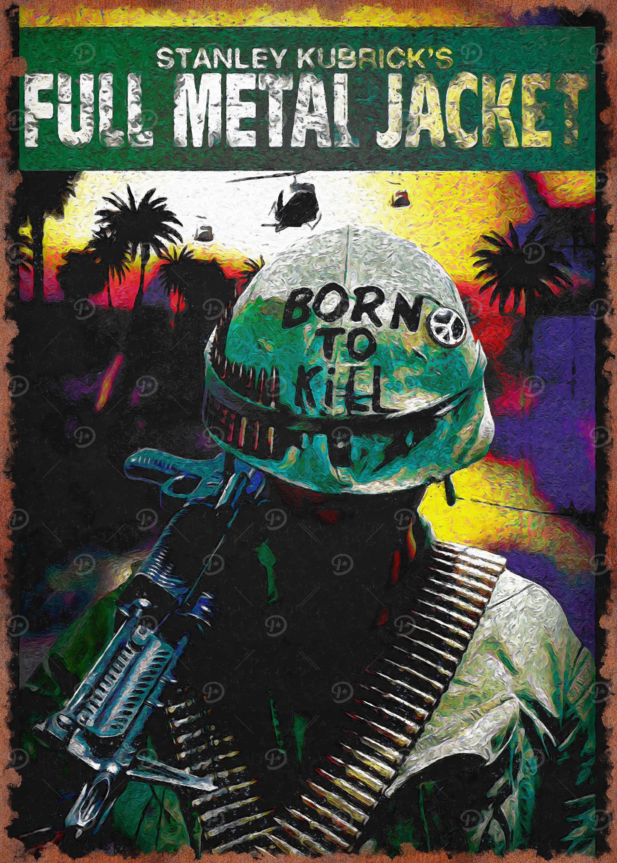 full metal jacket' Poster, picture, metal print, paint by Top