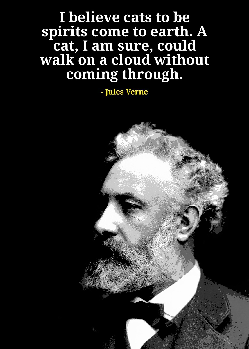 'Jules Verne quotes ' Poster, picture, metal print, paint by Yoshhhh