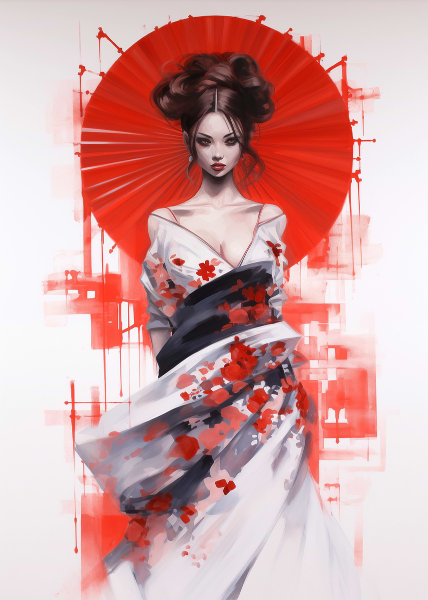 geisha Elegant Geisha Jigsaw Puzzle 1000 Pieces – Pickforu Puzzle