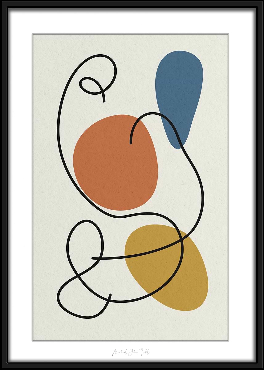 'Abstract Art Blobs' Poster, picture, metal print, paint by Arts and ...
