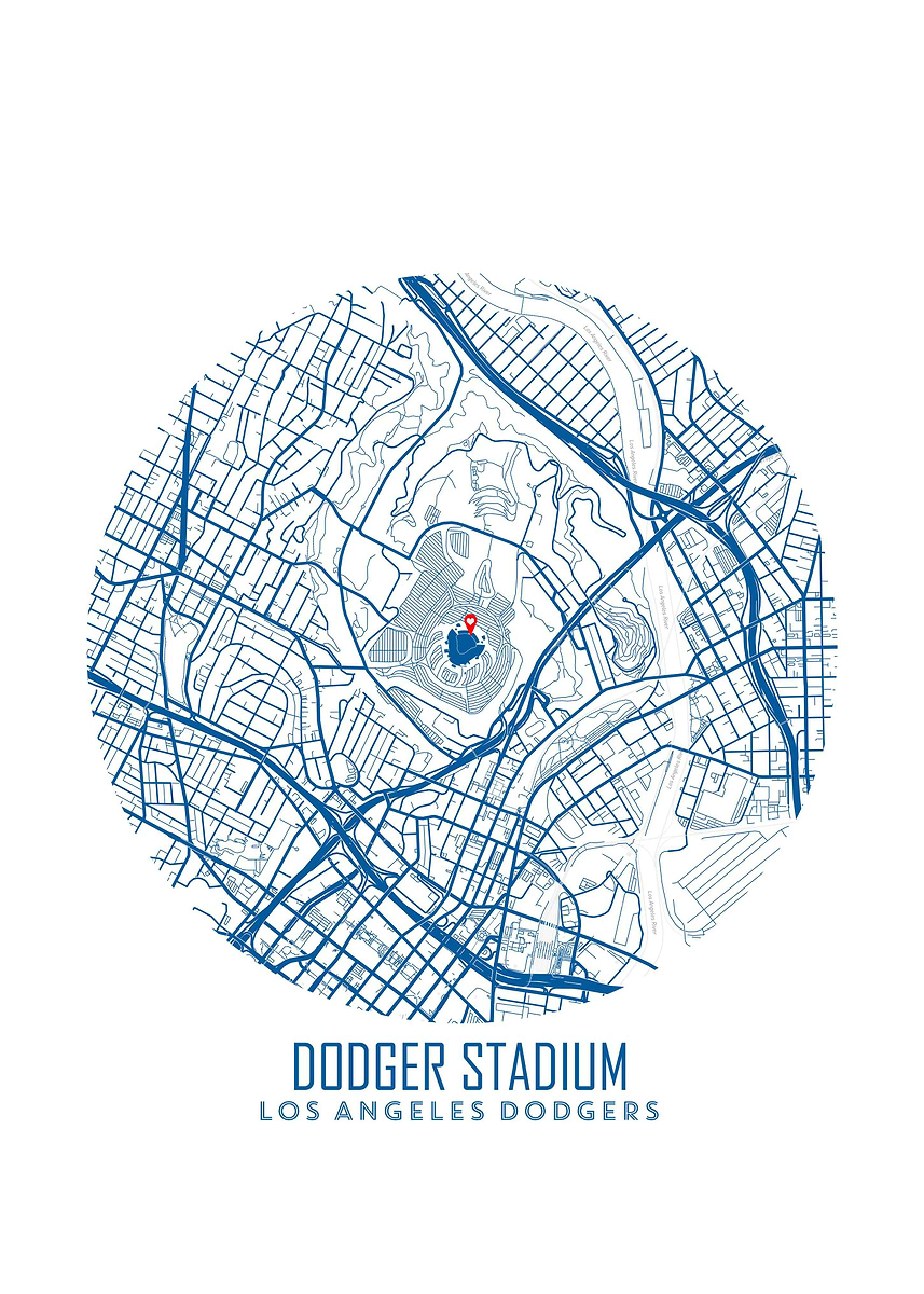 Carte Baseball Topps Efdot ICONIC STADIUM SERIES - Dodger Stadium #5/1415 - Scellée
