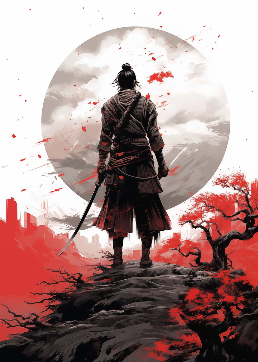 The Warrior' Poster, picture, metal print, paint by Fahrudin