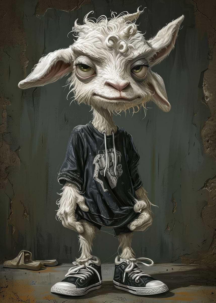 Pantom Goat 'The Goat' Poster, picture, metal print, paint by Fotios Pavlopoulos ...