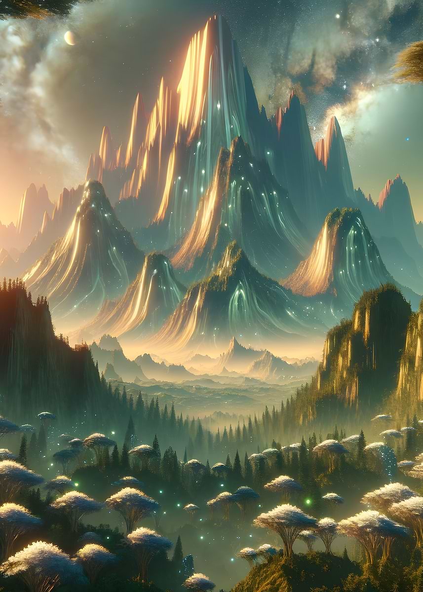 'Alien Surreal Landscape ' Poster, picture, metal print, paint by ...