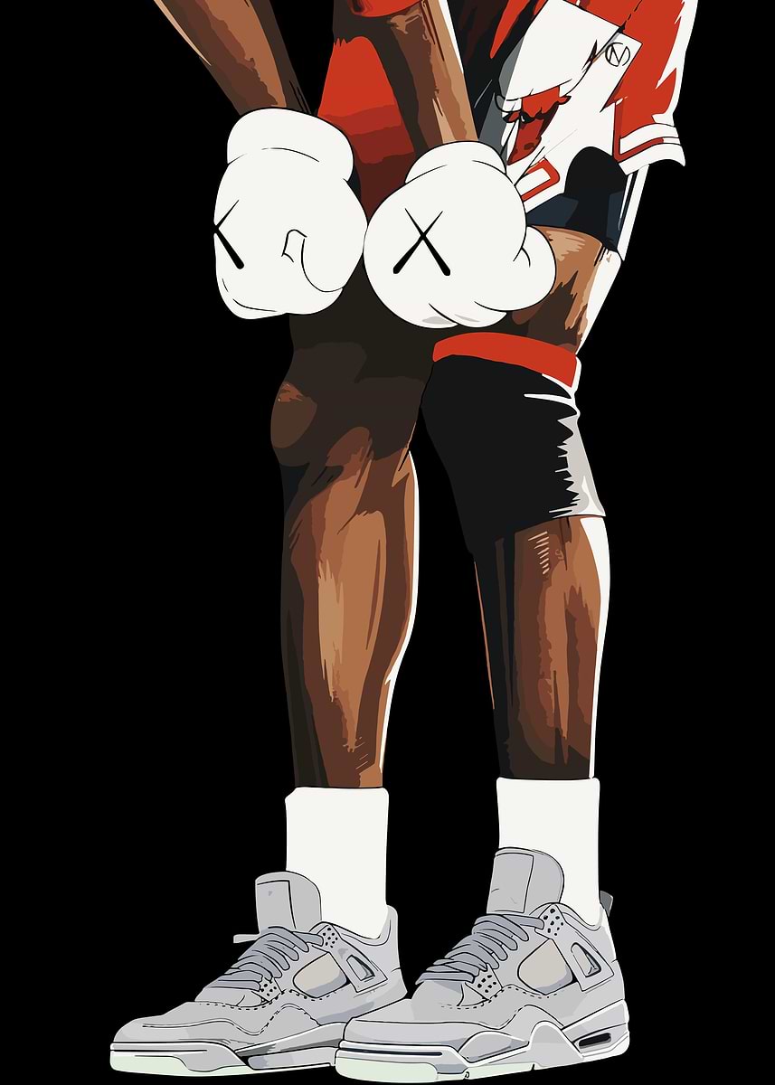 KAWS MICHAEL JORDAN アートプリント Jordan x KAWS Wall Art – Hyped Art