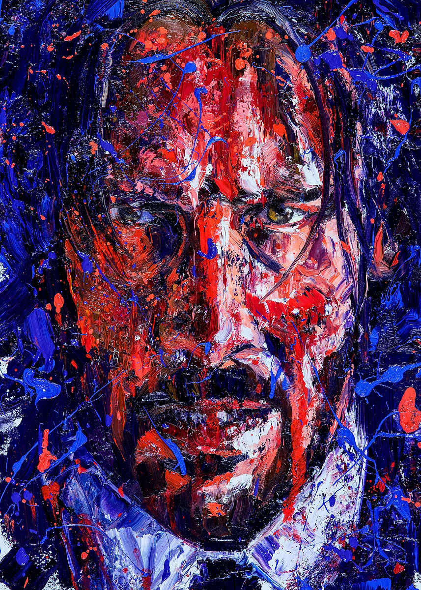 Limited Edition Displate - Baba Yaga, John Wick - Black