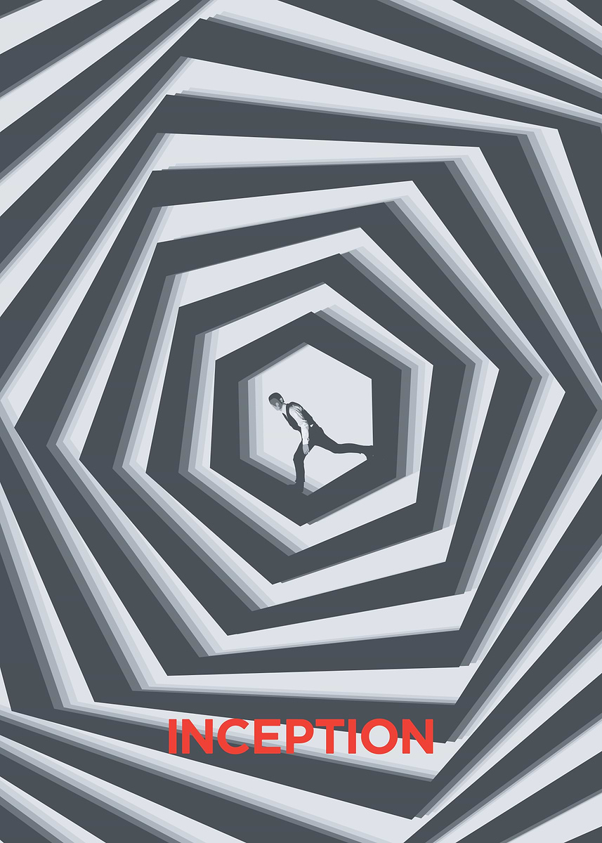 Inception' Poster, picture, metal print, paint by Kurizura Art