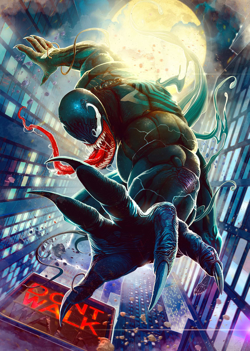 Venom Comic' Poster, picture, metal print, paint by Marvel