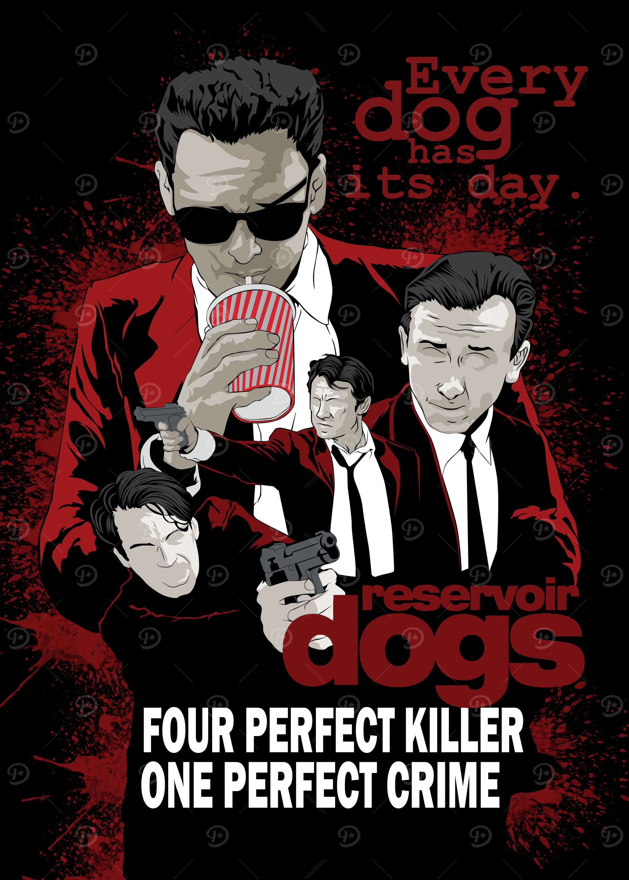 RESERVOIR DOGS ポスター Amazon.com: PremiumPrints - Reservoir Dogs Movie Poster