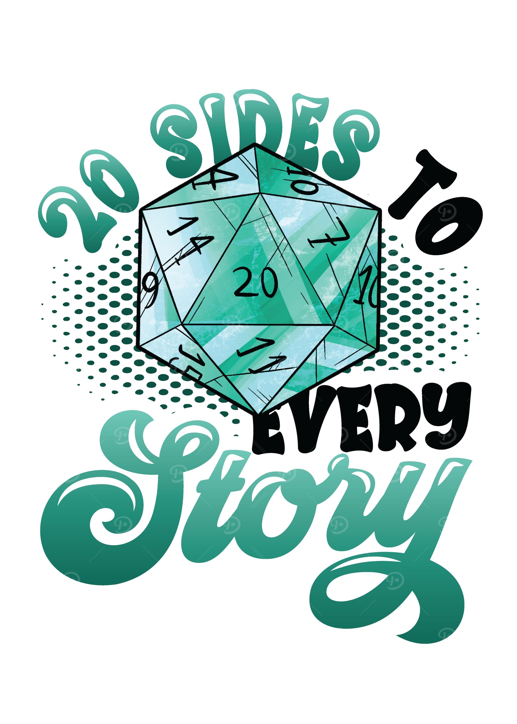 'Rolled Low D20 Tabletop' Poster, picture, metal print, paint by Sascha ...