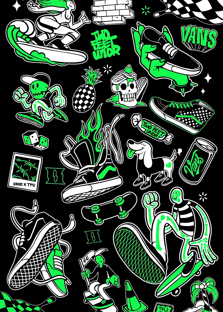 Vans Off The Wall Poster, Picture & Metal Print – Streetwear