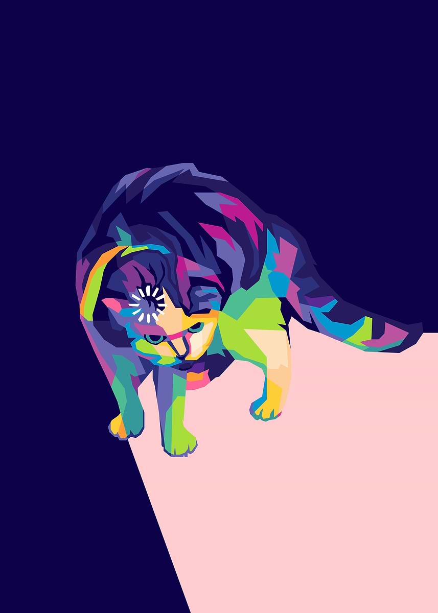 'Cat Loading Meme' Poster, picture, metal print, paint by Dafikunn ...