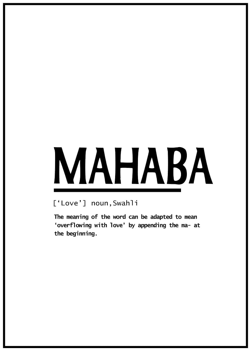 'Mahaba' Poster, picture, metal print, paint by Dumindu Sankalpa | Displate