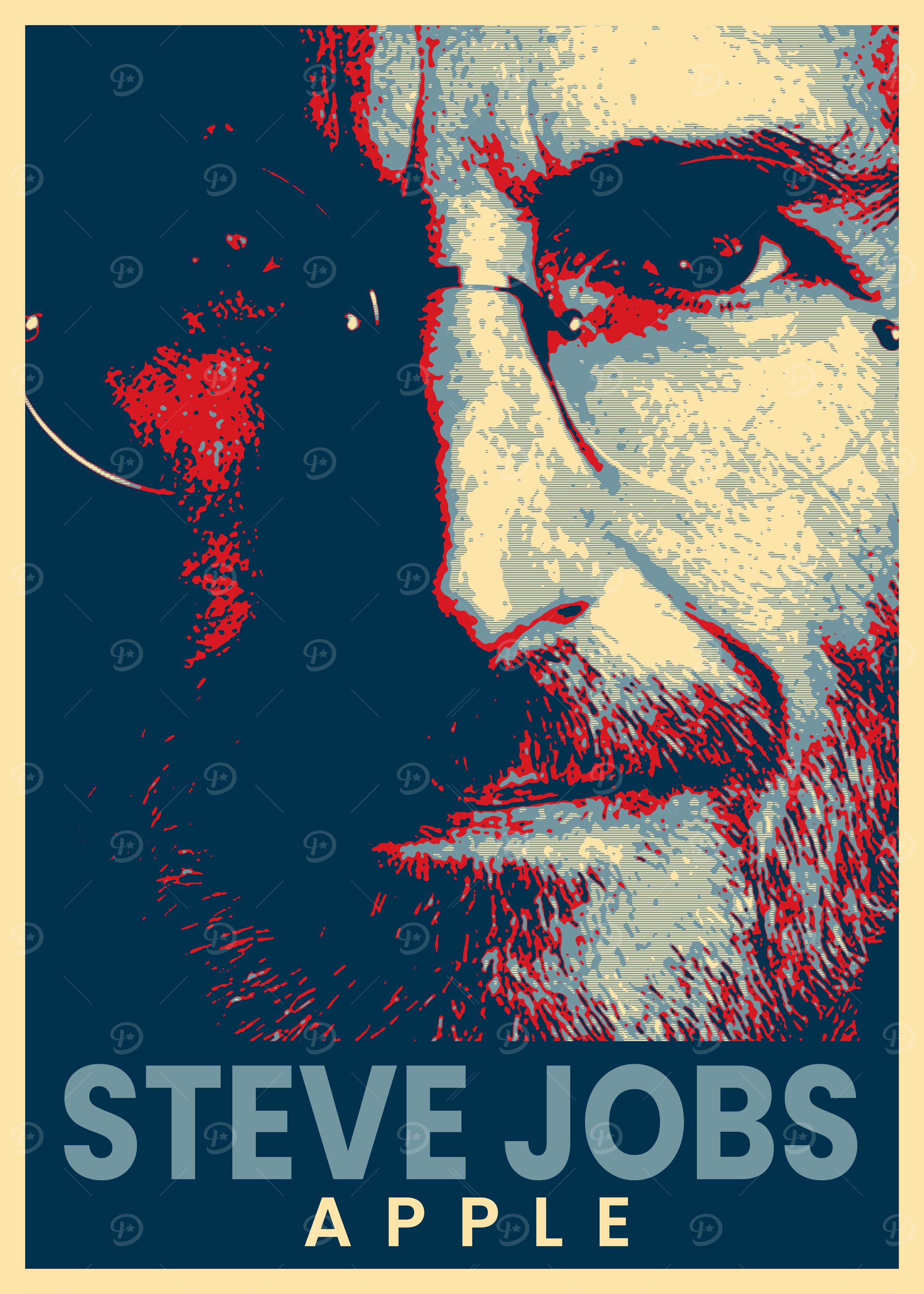 STEVE JOBS' Poster, picture, metal print, paint by awesome posters