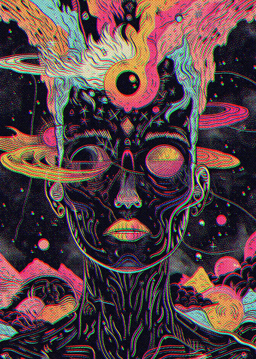 Fanth 'Illustration Space' Poster, picture, metal print, paint by Fanth ...