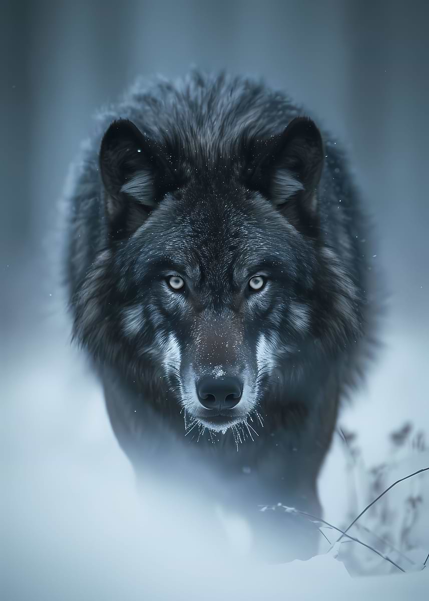Hunting Wolves Predator 'Wolf Hunting Predators' Poster, picture, metal print, paint by Aurora ...