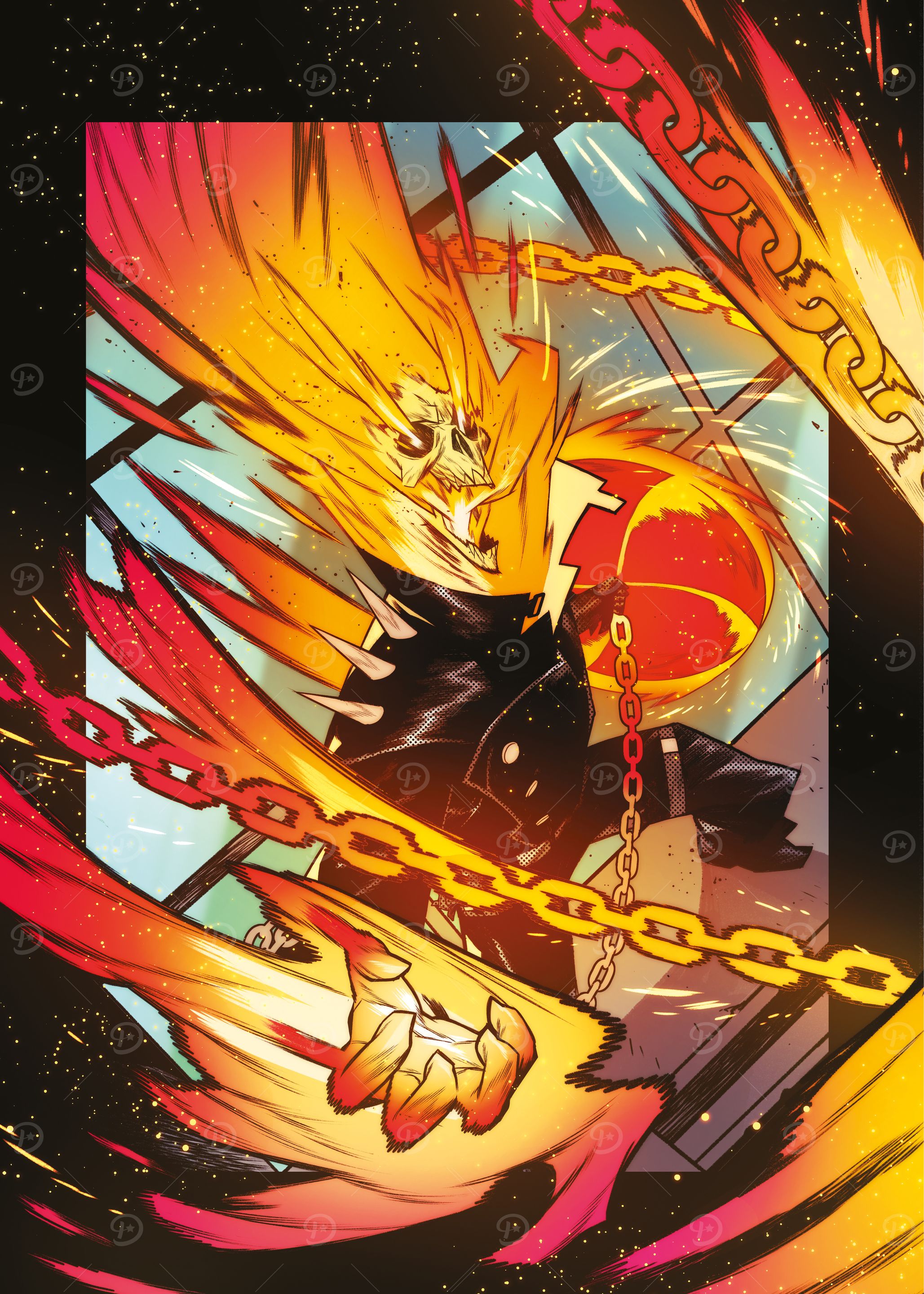 'Ghost Rider Variant Card' Poster, picture, metal print, paint by ...