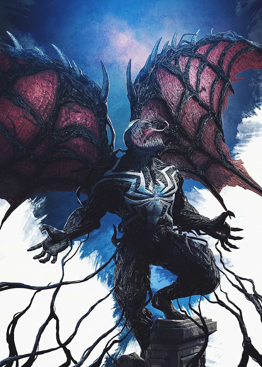 ヴェノム　ポスター　Displate 限定　メタルポスター　蓄光　MARVEL 86ec426fab7db3c61e353a6a227e38