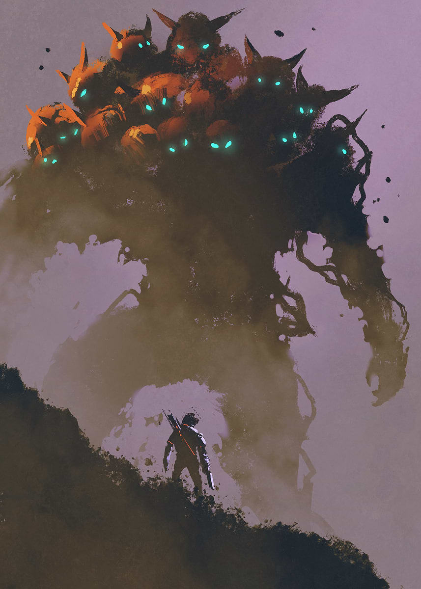 'The last monster' Poster, picture, metal print, paint by OMEGA FAUNA ...