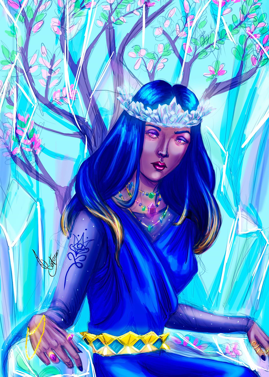 Freestone Princess 'The crystal princess' Poster, picture, metal print, paint by ...