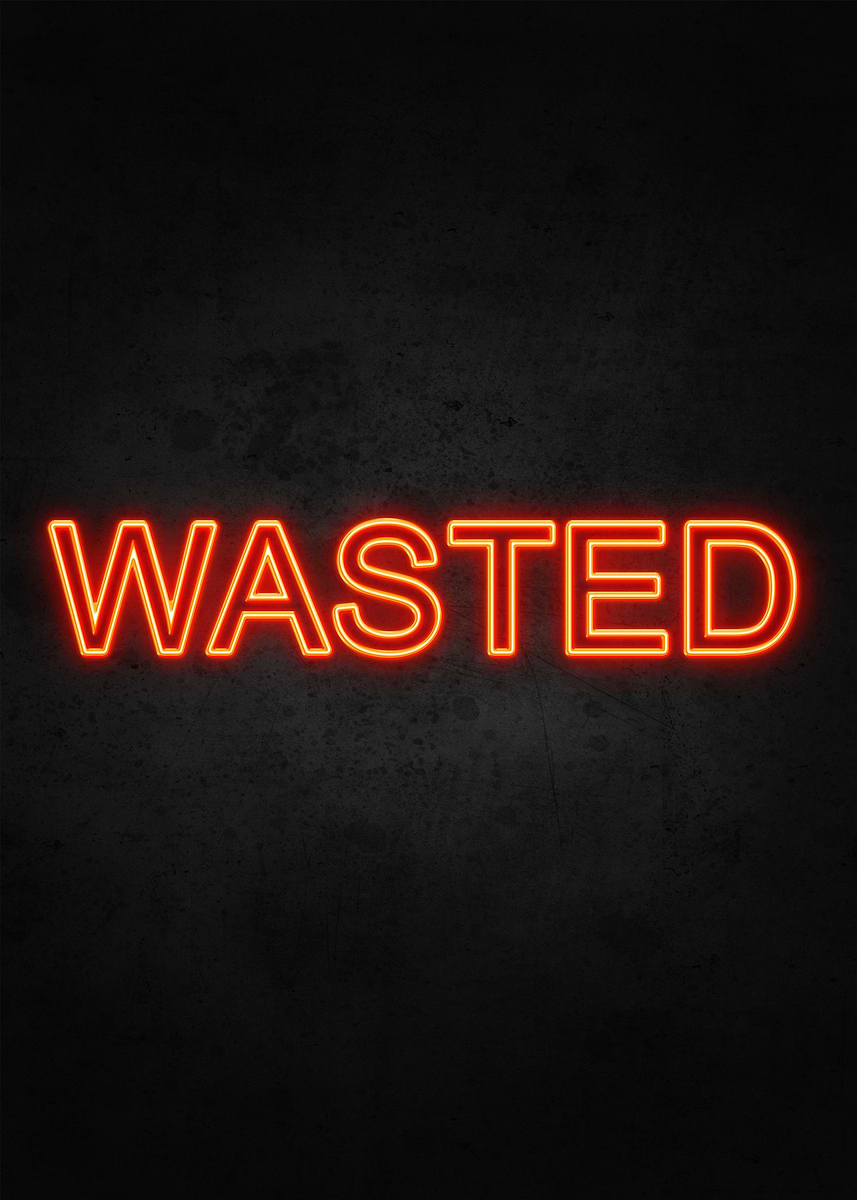 'Wasted' Poster, picture, metal print, paint by Axel Sardinha | Displate