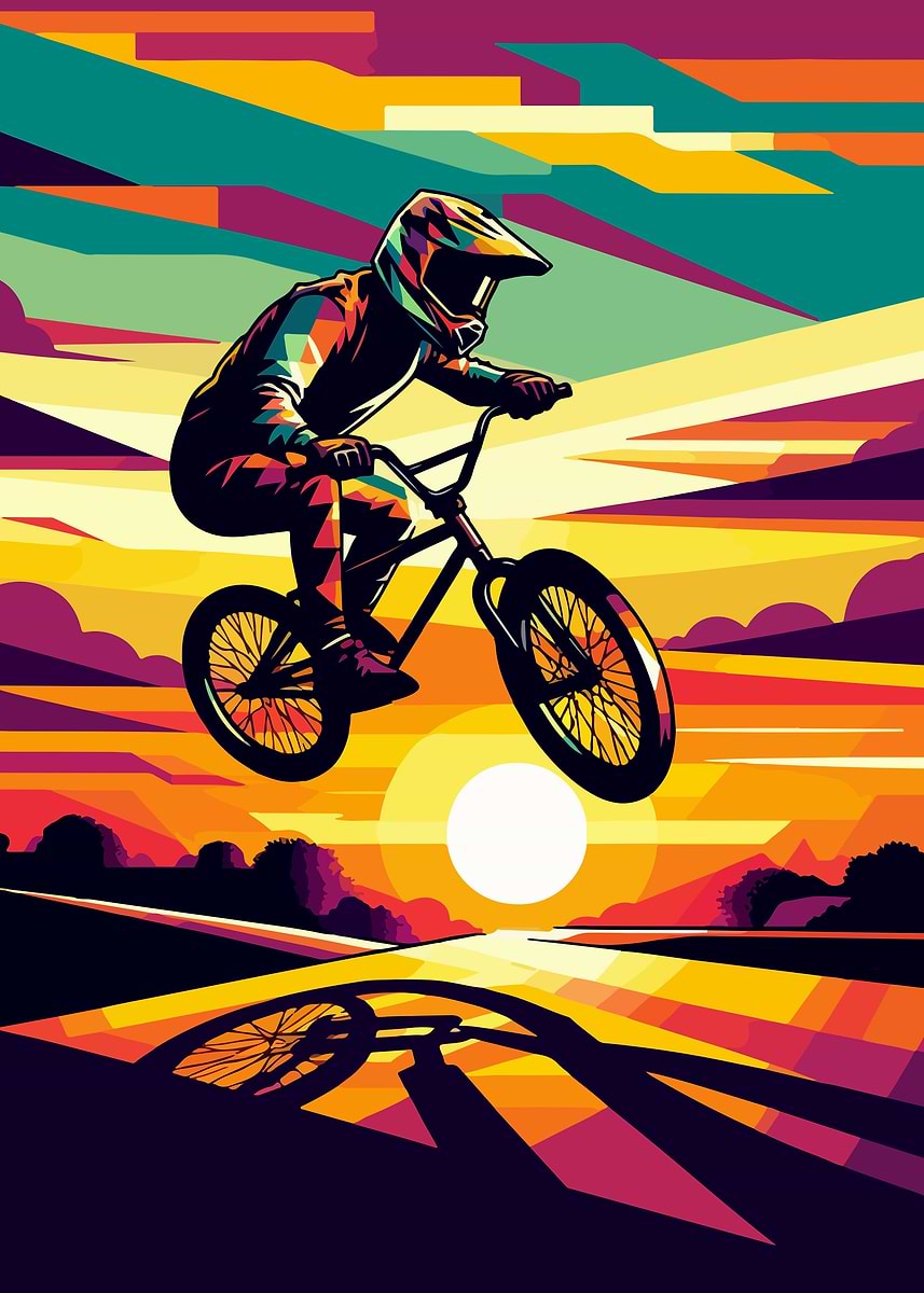 絵画 bmx bf93a034785c5402cf6540f77c2a25