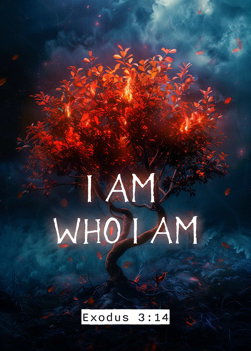 I am who I am' Poster, picture, metal print, paint by Michael de