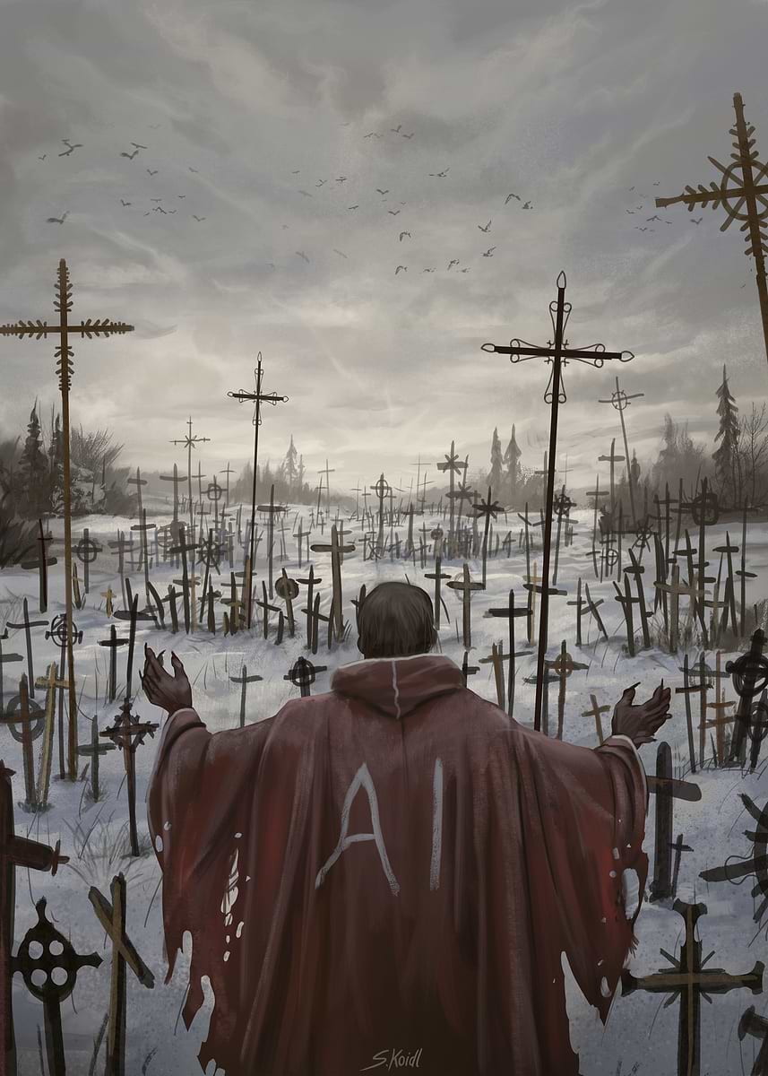 No AI' Poster, picture, metal print, paint by Stefan Koidl | Displate