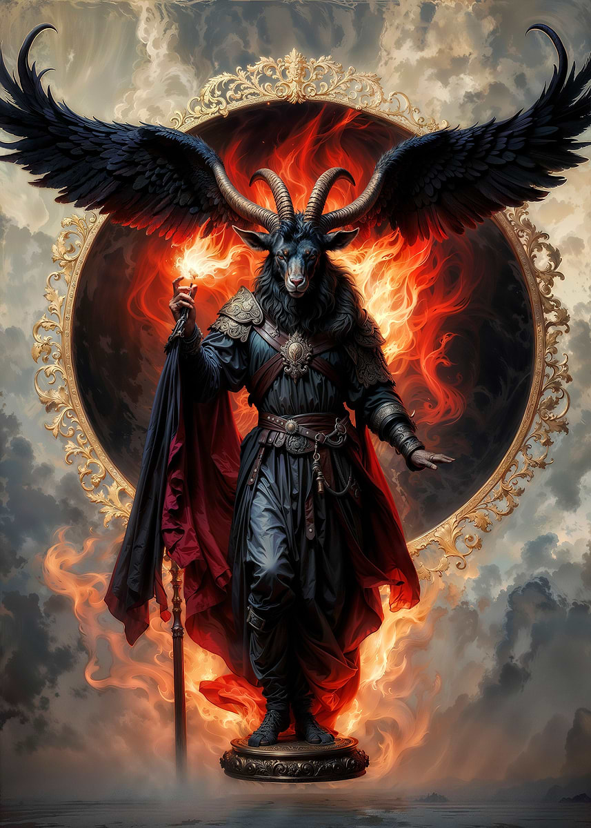 'Baphomet ' Poster, picture, metal print, paint by Alice White Milano ...
