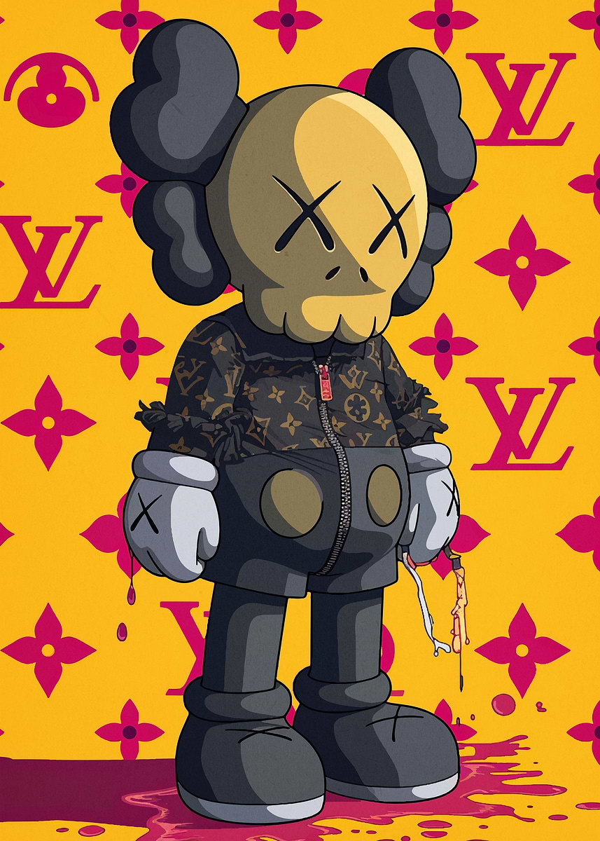 Kaws Hypebeast' Poster, picture, metal print, paint by Ellen
