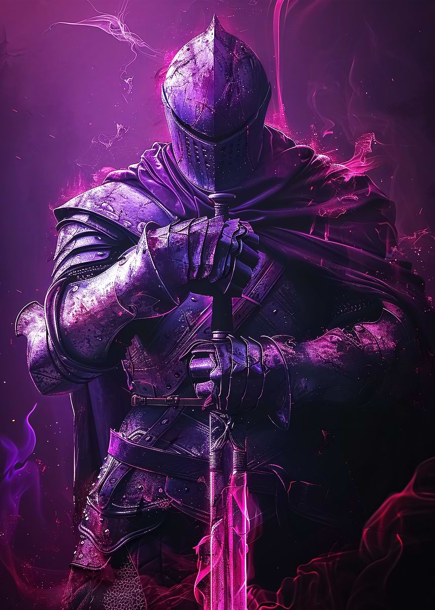 Knight Magic Color 'Magical Knight' Poster, picture, metal print, paint by Undermountain ...