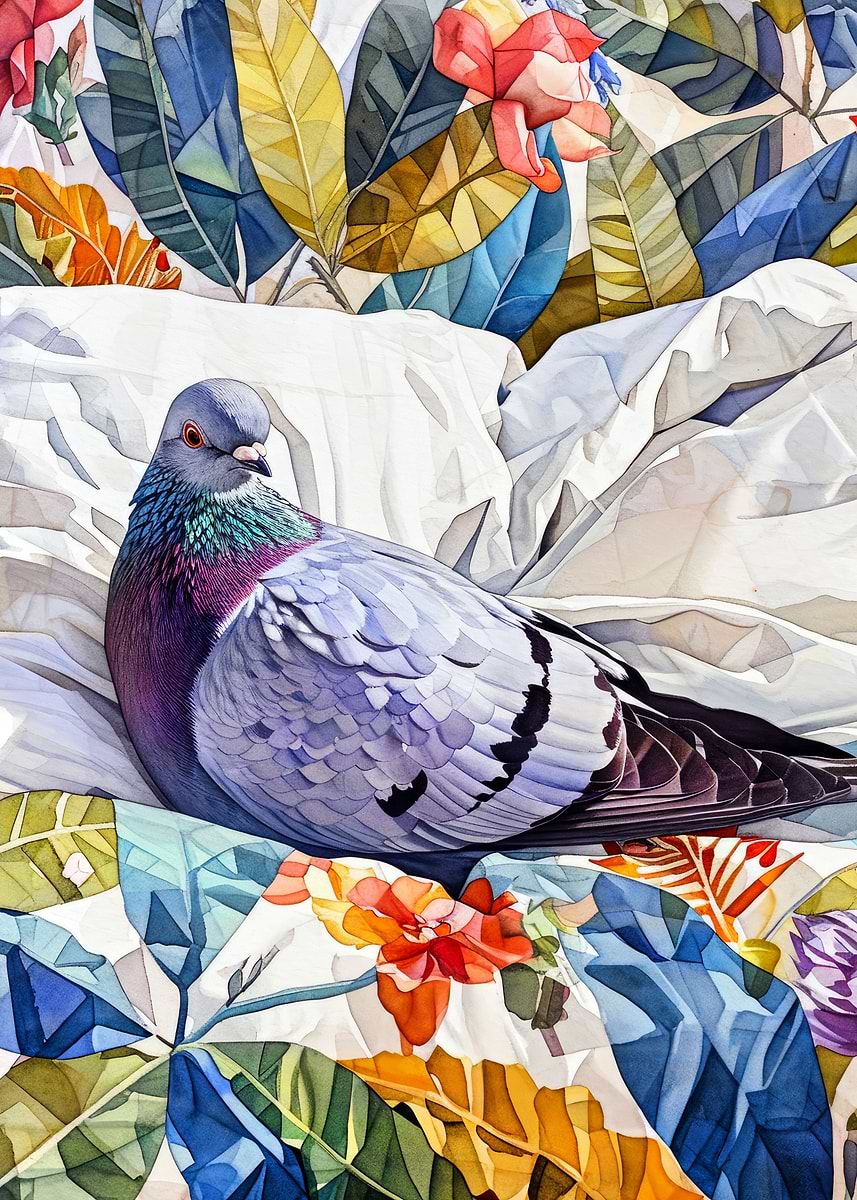 Pigeon Illustration Art Poster Picture Metal Print Paint By JBJart pigeon-illustration-art-poster-picture-metal-print-paint-by-jbjart