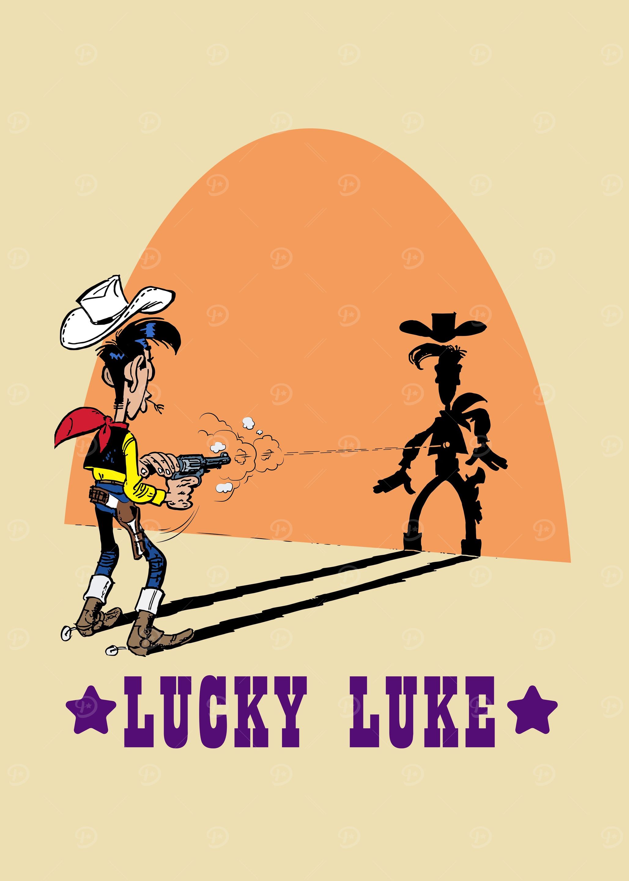 lucky shadow luke' Poster, picture, metal print, paint by Olgan