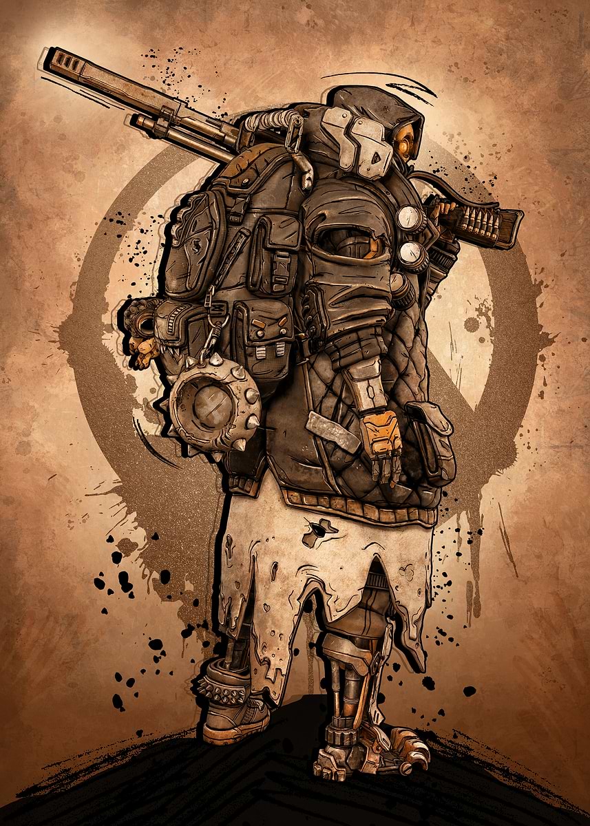FL4K' Poster, picture, metal print, paint by Borderlands | Displate