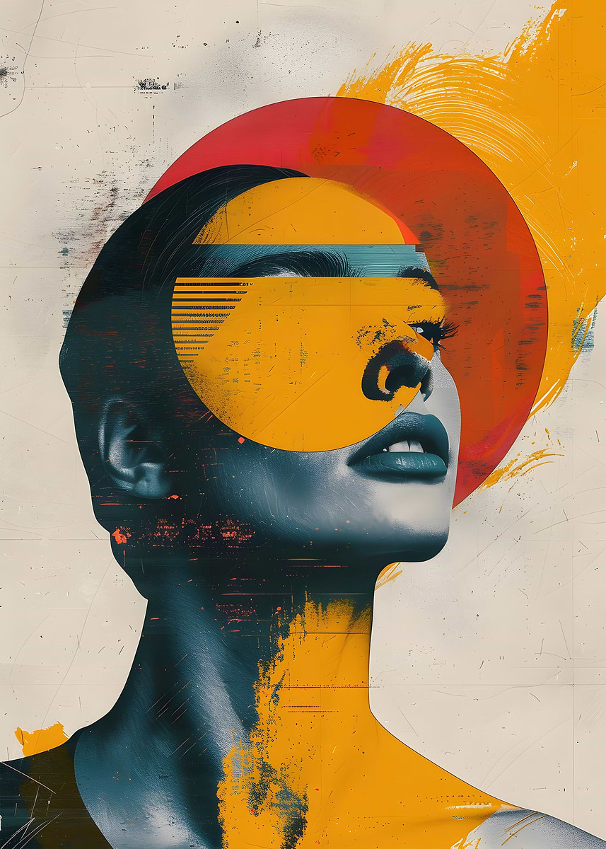 Coll Poster Drawing 'Collage Illustration' Poster, picture, metal print, paint by Poster ...