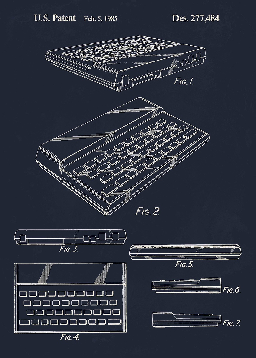 ZX Spectrum Computer 1985' Poster, picture, metal print
