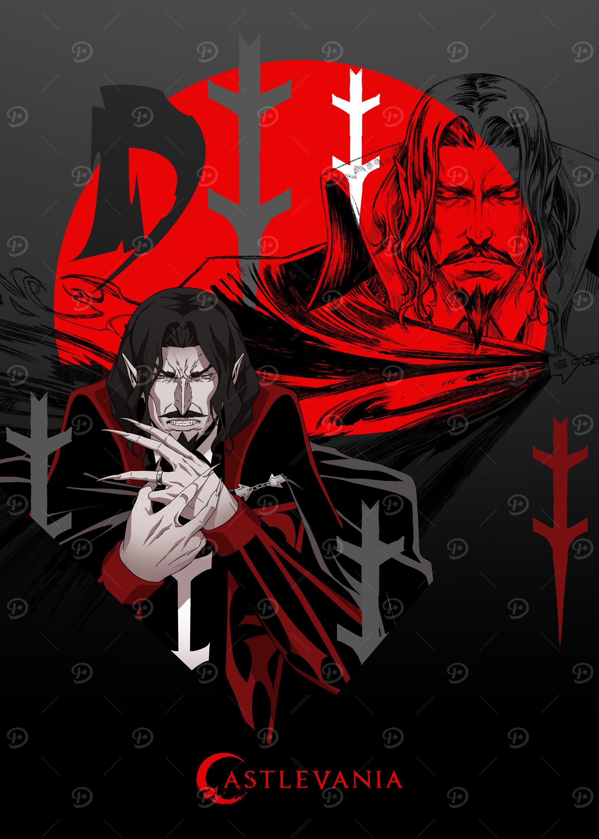 Displate 悪魔城ドラキュラ　メタルポスター Displate 悪魔城ドラキュラ メタルポスター 7102Vfr7PdL._UF894