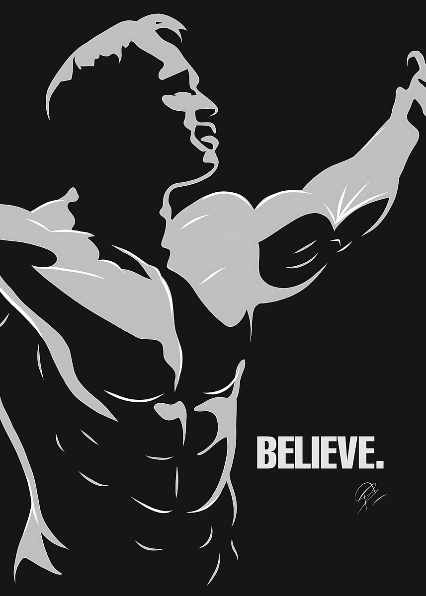 Arnold Schwarzenegger' Poster, picture, metal print, paint by
